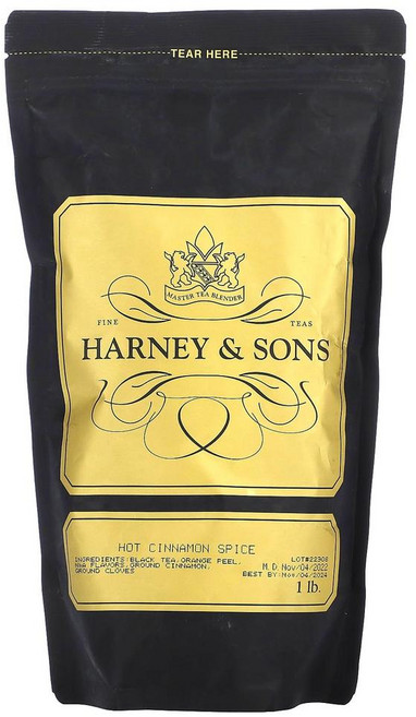하니앤손스 뜨거운 계피 향신료 차 Harney & Sons Hot Cinnamon Spice Tea, 2g, 1개, 1개입