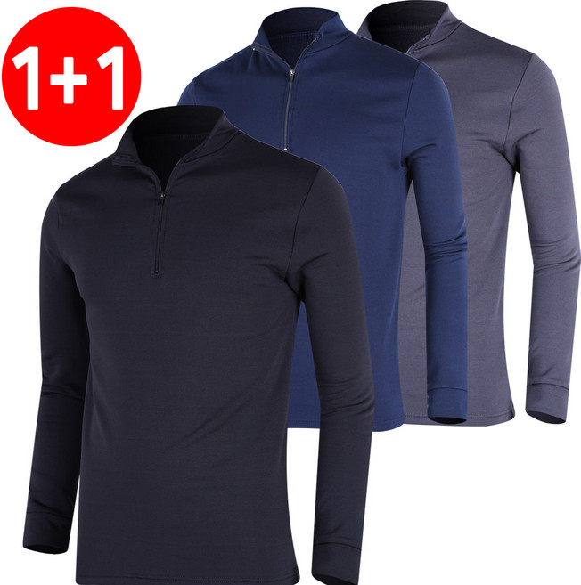 미루나무[1+1] 겨울 등산복 남성 약기모 티셔츠 아웃도어 작업복 등산티셔츠 SH08041502