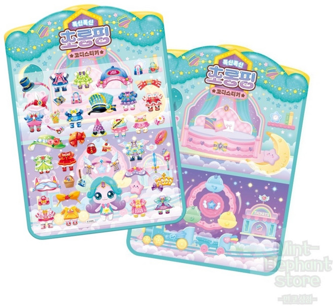 [캐치티니핑] 초롱핑 코디스티커 여자아이선물 놀이북 코디놀이 유아선물