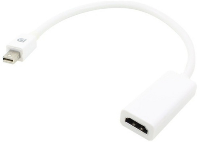 넥시 NX208 Mini Displayport to HDMI 변환 케이블 0.2m 미니디스플레이포트(MDP) MiniDP(M)-HDMI(F) Full-HD 1080P 해상도 화면, 1개, 20cm