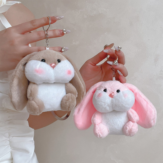 에어팟 4세대 3세대 2세대 1세대 프로 프로2 호환 귀여운 강아지 토끼 인형 캐릭터 겨울 털 퍼 케이스 고리 키링 열쇠고리 스트랩 무선 이어폰 악세사리, 강아지 WAP1539, 에어팟프로2, 1개