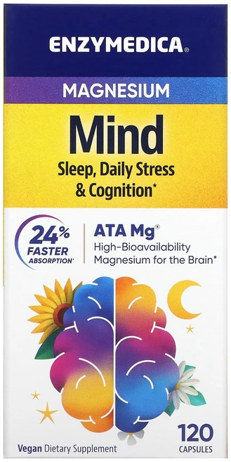 Enzymedica 마그네슘 마인드 캡슐 120정, 1개 - 쿠팡