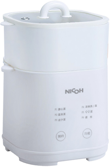 NICOH 蒸煮蛋機 NEG-04 多功能蒸蛋器, 煮蛋機一入+蒸籠送機能衣件, NEG04R-S
