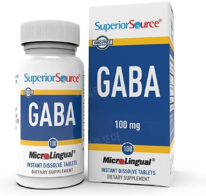 슈페리어소스 가바 GABA 100mg 100정 Superior Source, 1개 - 쿠팡