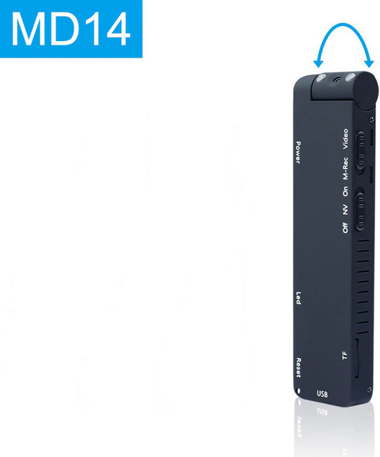 MD14 자전거 블랙박스 바디캠, 카메라+64GB