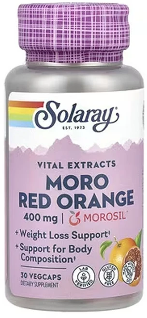 솔라레이 바이탈 추출물 모로 레드 오렌지 400mg 30베지캡슐, 1개, 30정 - 쿠팡
