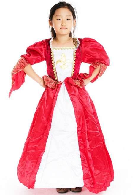 파티쇼 중세 공주 아동 의상 할로윈 파티 코스프레 코스튬 연극 공연 분장, S(4~6세)