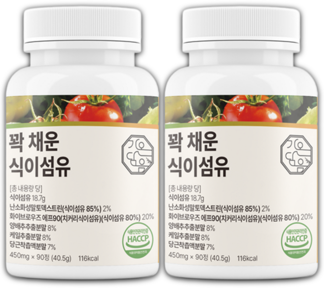 3개월분 꽉 채운 식이섬유 정 18.7g, 2개, 90정