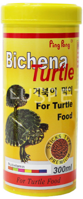 핑퐁 비치나 터틀 거북이 사료, 300ml, 1개