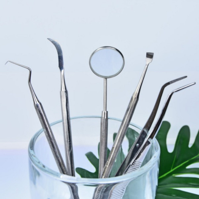 셀프 치석 제거 스켈링 도구 치경 탐침 치아관리, 3. 치석제거기 반달, 1개