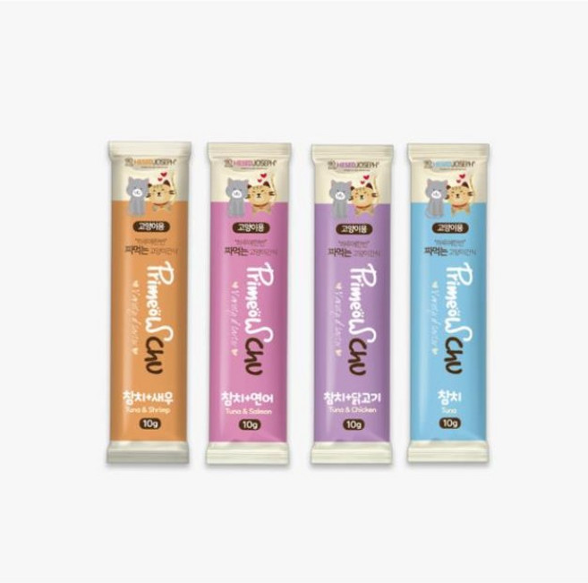 프리미요츄 플러스 짜먹는 고양이 츄르 간식, 50g, 1개, 참치+새우 5p(10g x 5p)