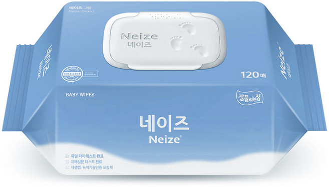 미래생활 넉넉한 대용량 엠보싱 네이즈 그랑 물티슈 캡형 120매 (1개입), 1개