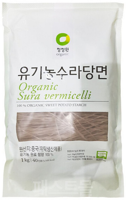 청정원 유기농 수라당면 1kg 1개