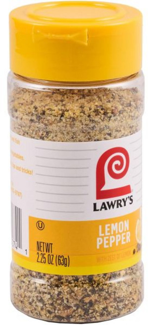 Lawry's 시즈닝 가루 양념 로우리 레몬 페퍼 향이 가득한 2.25온스, 2.25 온스 (1개 묶음)