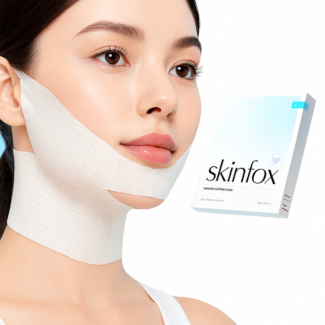 스킨폭스 리프팅 마스크팩 목주름 이중턱 브이라인팩 홈케어 주름 패치 7매, 21개, 1개입