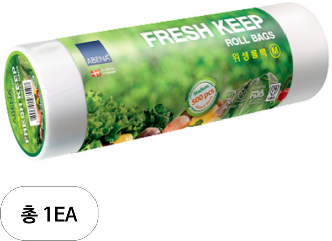 아베나 프레시킵 위생 롤백 중형 250 x 350 mm, 중(M), 500개입, 1개