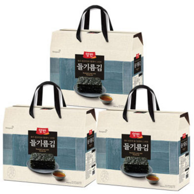 동원 양반김 선물세트 들기름김 24입 3세트