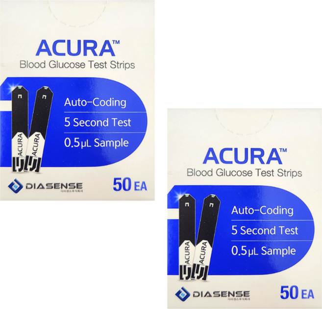 아큐라 혈당시험지, 50개입, 2개