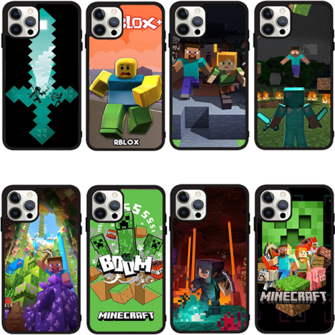 로블록스 퍼즐 어린이 게임 휴대폰케이스 S10 S9 S8 아이폰11 아이폰SE2 A15 M15 A24 V50 A32 갤럭시버디2 갤럭시점프2 갤럭시퀀텀5 갤럭시퀀텀4