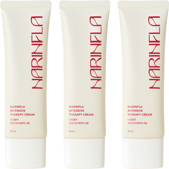 나린플라 인텐시브 EGF 테라피 크림, 50g, 3개