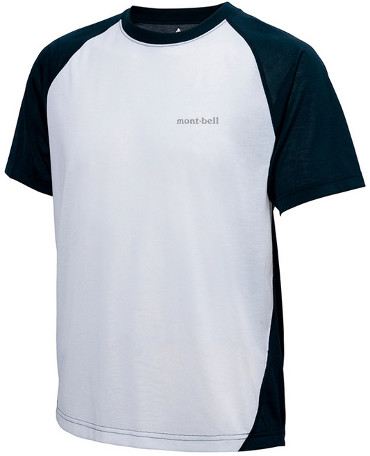 【台灣黑熊】日本 mont-bell 1114691 男款 Wickron 配色短袖排汗衣 抗UV 抗菌除臭