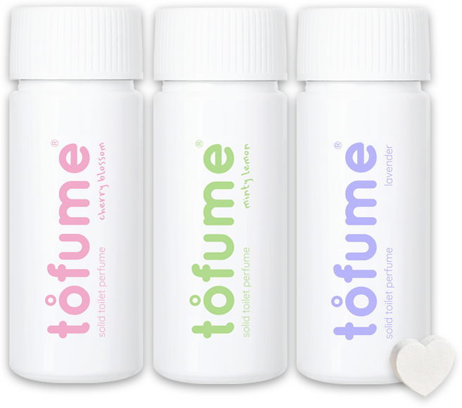 토퓸 토일렛 퍼퓸 화장실 방향제, 민티레몬(30정), 체리블라썸(30정), 라벤더(30정), 3개, 24g