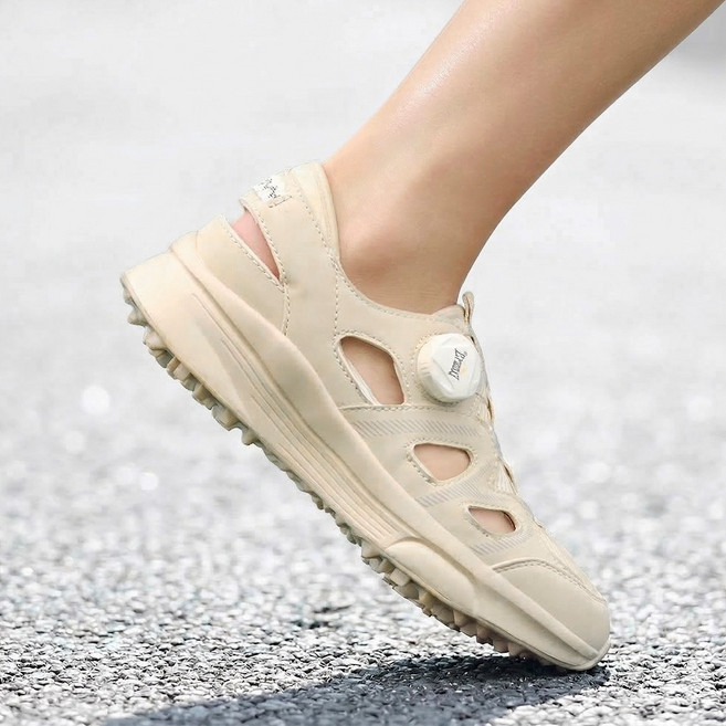 에버라스트 경량 다이얼 스포츠 샌들 쿠션 미끄럼방지 여성 남성 여름 메쉬 아쿠아 슈즈 논슬립 가벼운 트레킹화 캠핑 신발