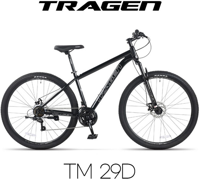 트라젠 TM-29D 29인치 원터치21단 앞서스펜션 디스크 MTB자전거, 블랙, 1개, 73.66cm, 블랙, 미조립박스배송