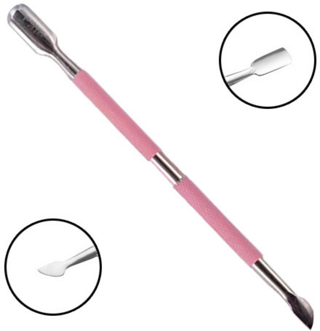 큐티클 푸셔_핑크(라운드-도끼), 1개, 핑크