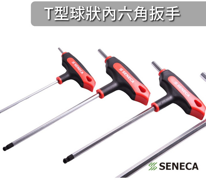 SENECA T型球狀內六角兩用扳手 球狀頭靈活操作 堅固耐用 家庭維修專業工作皆適用, 1個, 2mm