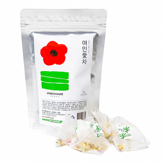 모후실 차 정성을 담은 티백차 여인애차 아침애차 하루애차 정원애차와 꽃차들, 03. 여인애차20티백, 1개, 6g, 20개입