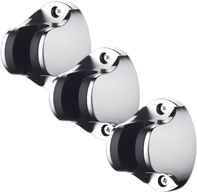 사각마켓 타공형 8단 각도조절 샤워기 거치대 3p, 1개, 실버