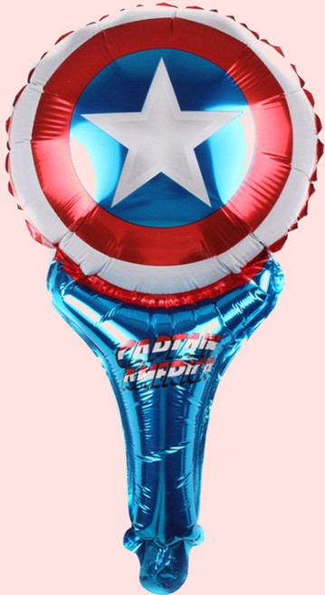 [예쁨주의지호] HR_히어로풍선모음 / 스파이더맨풍선/ 어벤져스/남아풍선/ 헐크/스파이더맨/아이언맨/배트맨 /손풍선, HR_(손풍선)_원형 별방패