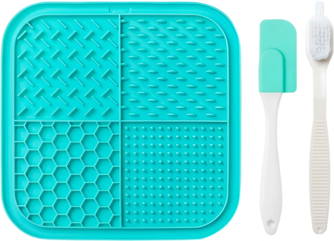 오스피셔스 급체방지 흡착식 실리콘 슬로우피더, 1개, 아쿠아블루 - 쿠팡