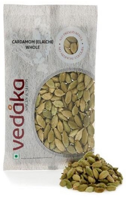 Vedaka Whole Cardamom (Elaichi), 1개, 50g