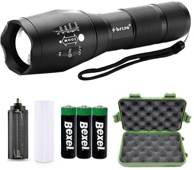 신풍산업 브리사 LED 후레쉬 고휘도 1300루멘 랜턴+하드케이스, 1개