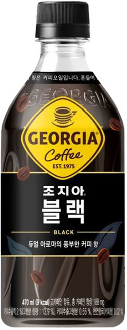 조지아 블랙 470ml x 24PET, 24개