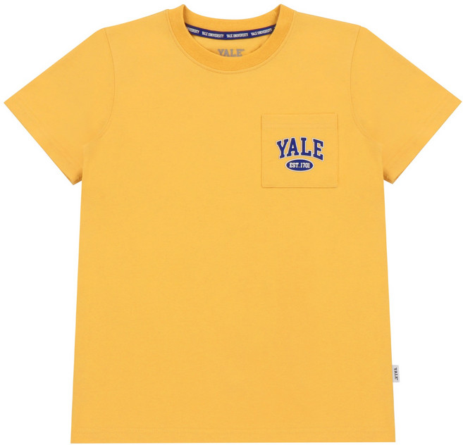 [예일키즈]바시티 로고 포켓 티셔츠 Y22BTS-04 머스타드