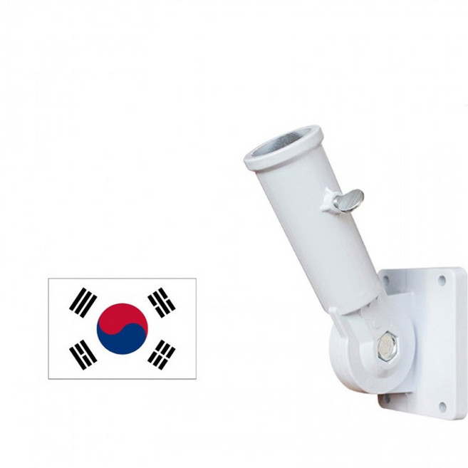 태극기 국기꽂이, 화이트 1p, 1개