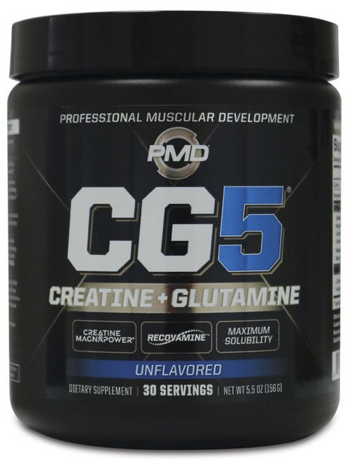PMD SPORTS CG5 肌酸 + 谷氨醯胺 無味, 1個, 156g