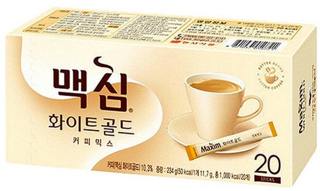 맥심 화이트골드 커피믹스, 11.7g, 20개입, 10개