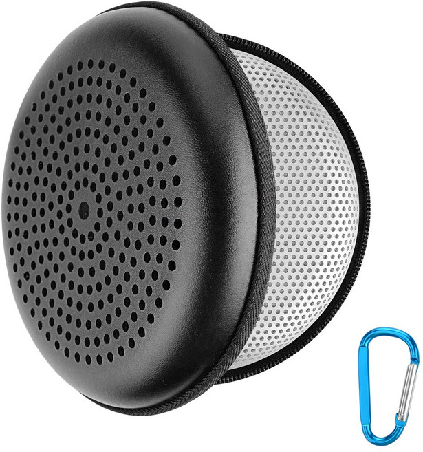GeekriaDirect 스피커 케이스 커버 뱅앤올룹슨 베오사운드 A1 3세대 Beoplay A1 교체용 스피커 키체인 후크가 달린 여행용 운반 케이스(블랙), PJZ127-01
