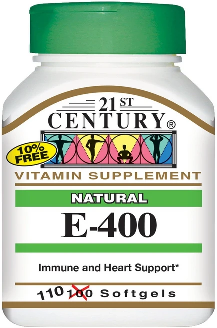 21세기 E-400 천연 110 소프트젤 21st Century E-400 Natural 110 Softgels, 1개, 110정 - 쿠팡