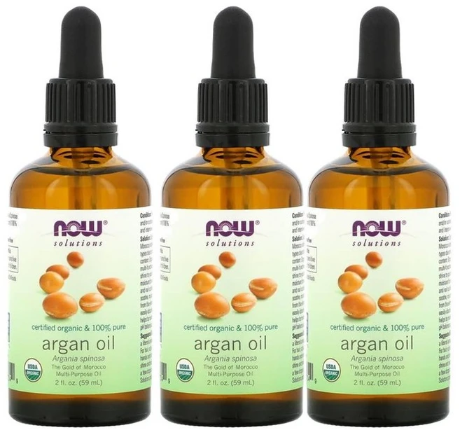 NOW Foods 나우푸드 아르간오일 100% 59ml x3병, 3개 - 쿠팡