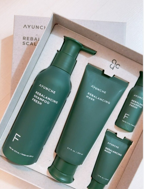 아윤채 리밸런싱 프레시 세트 샴푸 350g + 마스크 200ml + 미니키트, 1개