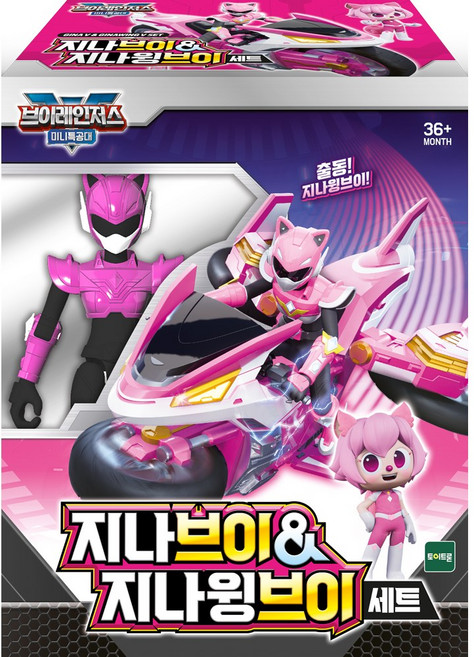 토이트론 미니특공대 브이레인저스 FB 지나브이 앤 지나윙브이 장난감 세트, 1개