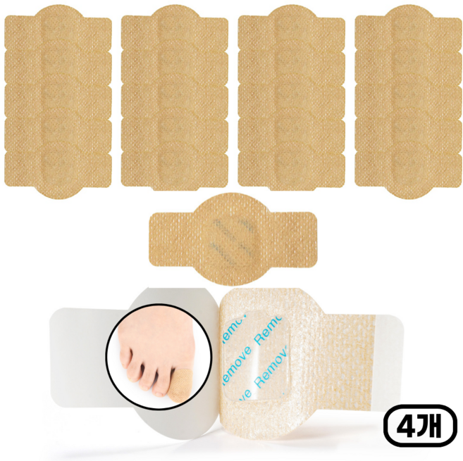 다공감 발톱 패치 21매 발가락 좌우겸용 일상생활용, 4개
