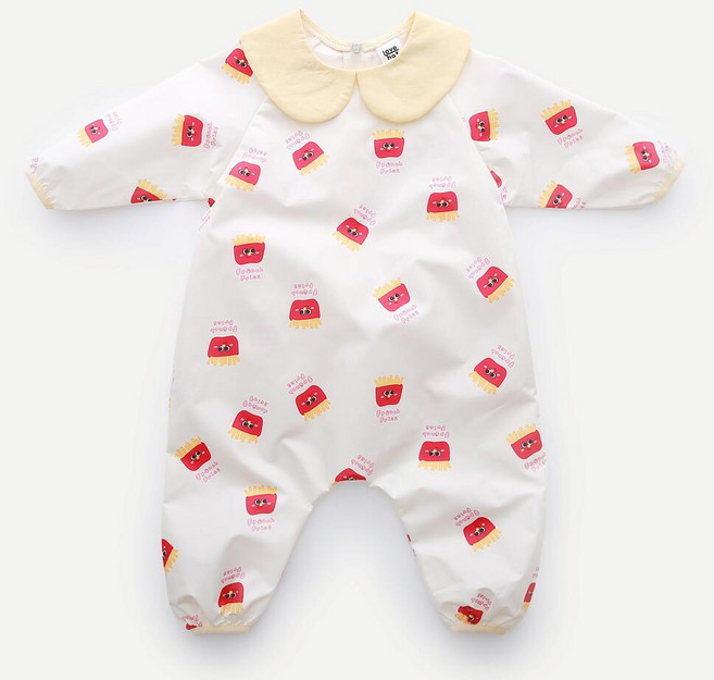 원라인 아기 유아 전신 미술가운, 카라, 포테이토