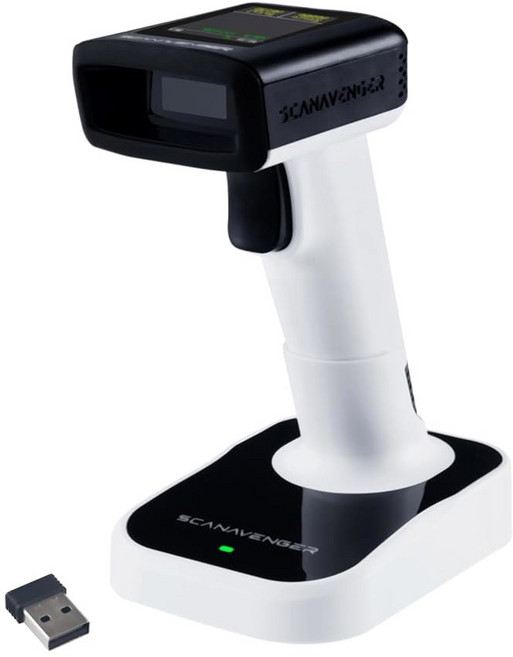 스탠드 블루투스 바코드 스캐너가 장착된 SCANAVENGER 무선 휴대용 1D 2D IN 핸드헬드 스캐너 재고용 충전식 배터리 USB QR 리더 차세대 스탠드가, 5 1D&2D with LCD Display and U