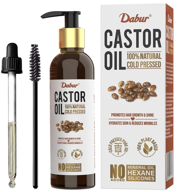 다부르 캐스터 오일 200ml 100% 천연냉한압착 오일 모발 성장 피부 수분 공급 및 주름 감소 미네랄 오일 및 실리콘 없음, 1개 - 쿠팡
